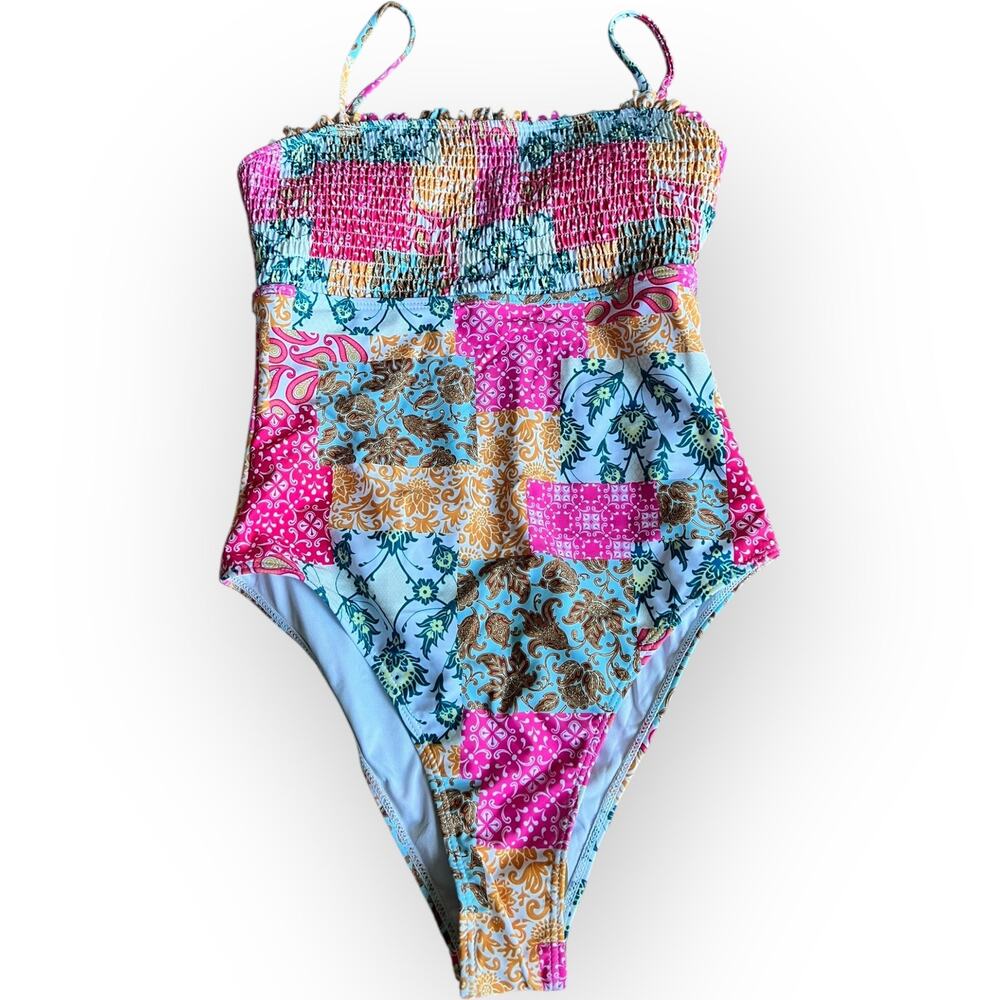 Cupshe Multicolor Patchwork One Piece Swimsuit - image 3